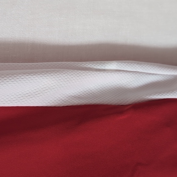 Under Armour Heat Gear Loose Fit Red White Polo Size Small - Picture 4 of 6